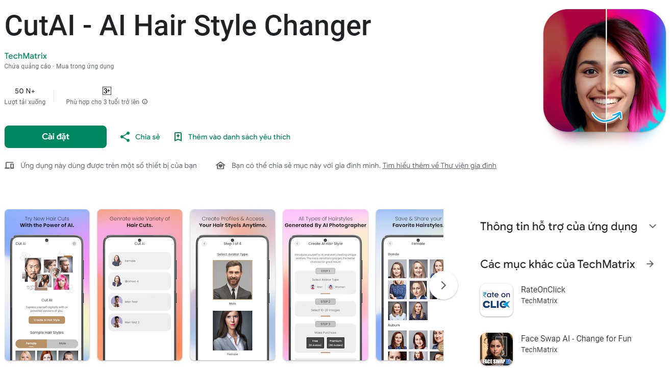 CutAI - AI Hair Style Changer