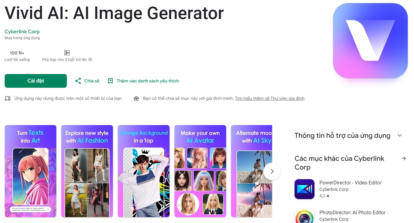 Vivid AI: AI Image Generator